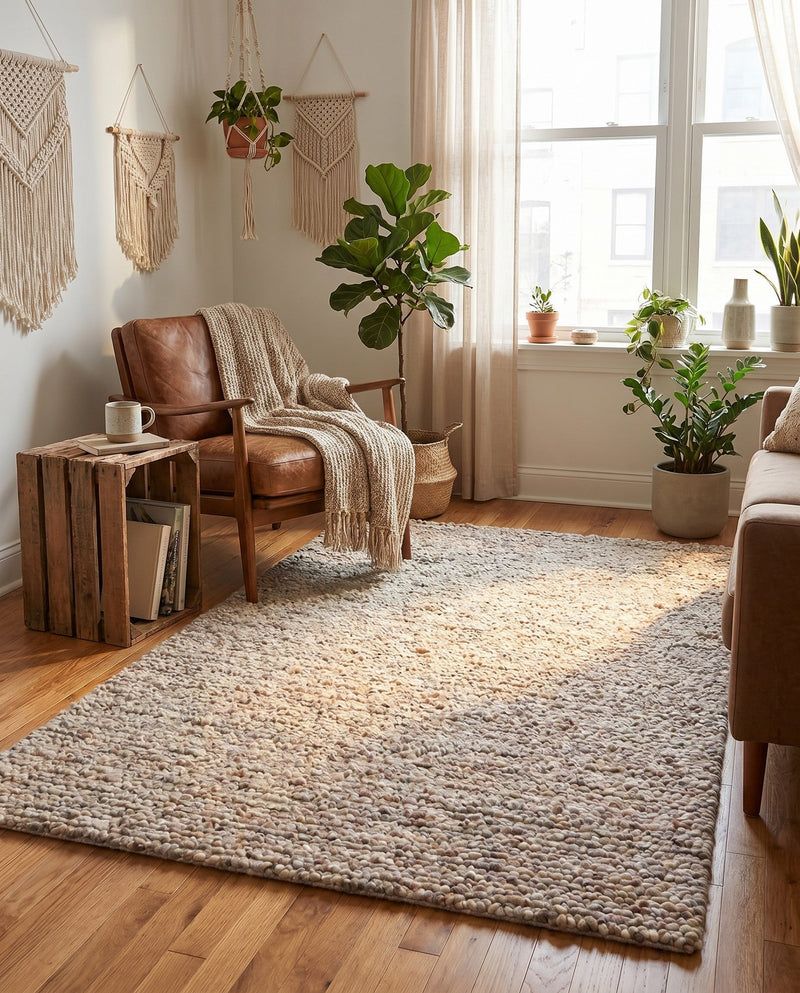 Wellington Luxe Shag Collection Area Rug - Kapiti Rectangle Taupe  lifestyle 41