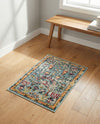 Sierra Collection Area Rug -  Shasta Rectangle Blue  lifestyle 19