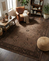 Horizon Collection Area Rug -  Apex (Brown) Rectangle Brown  lifestyle 9