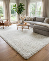 Alpine Plush Collection Area Rug -  Cortina (White) Rectangle White  lifestyle 16