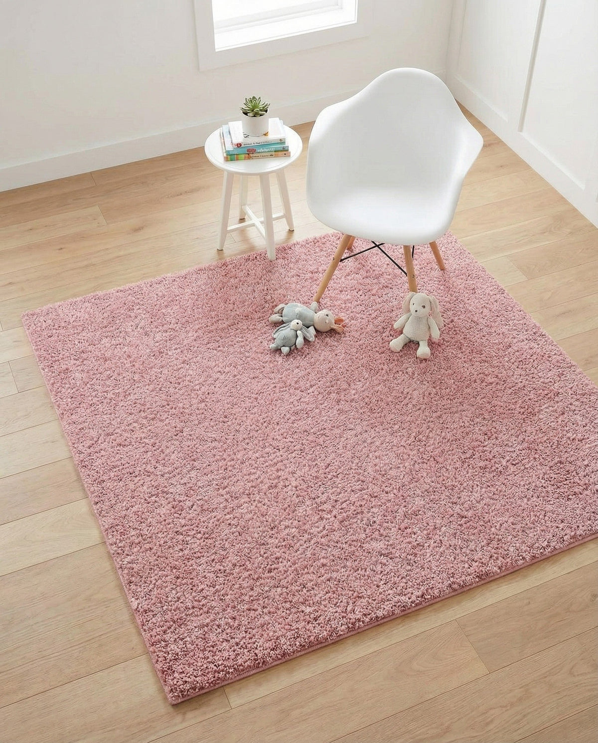 Alpine Plush Collection Area Rug -  Cortina (Dusty Rose) Square Dusty Rose  lifestyle 40