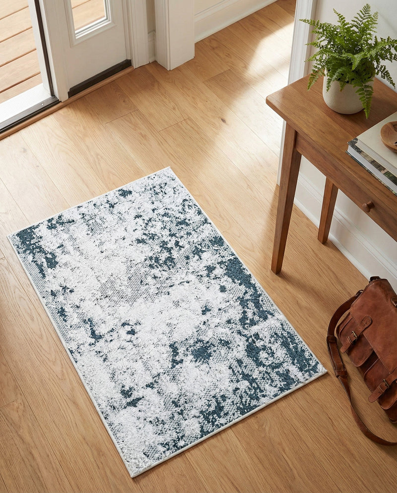 Cathedral Elegance Collection Area Rug -  Basilica Rectangle Navy Blue  lifestyle 27