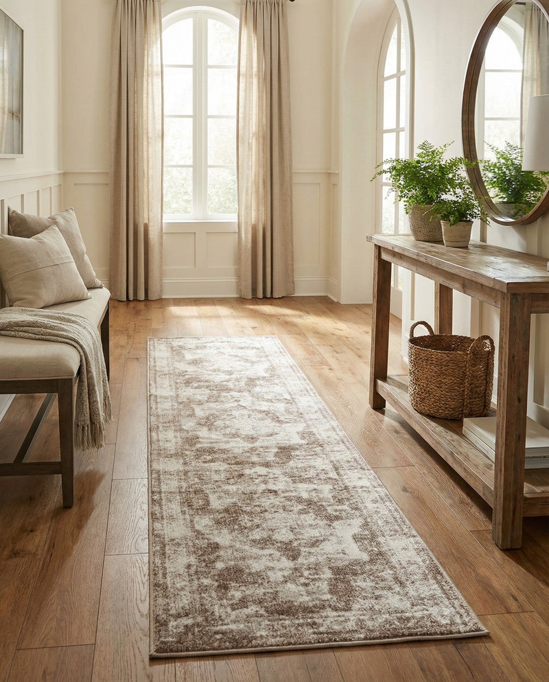 Riviera Elegance Collection Area Rug -  Menton (Beige) Runner Beige  lifestyle 62