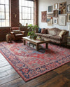 Zahara Oasis Collection Area Rug -  Essaouira Rectangle Rust Red  lifestyle 5