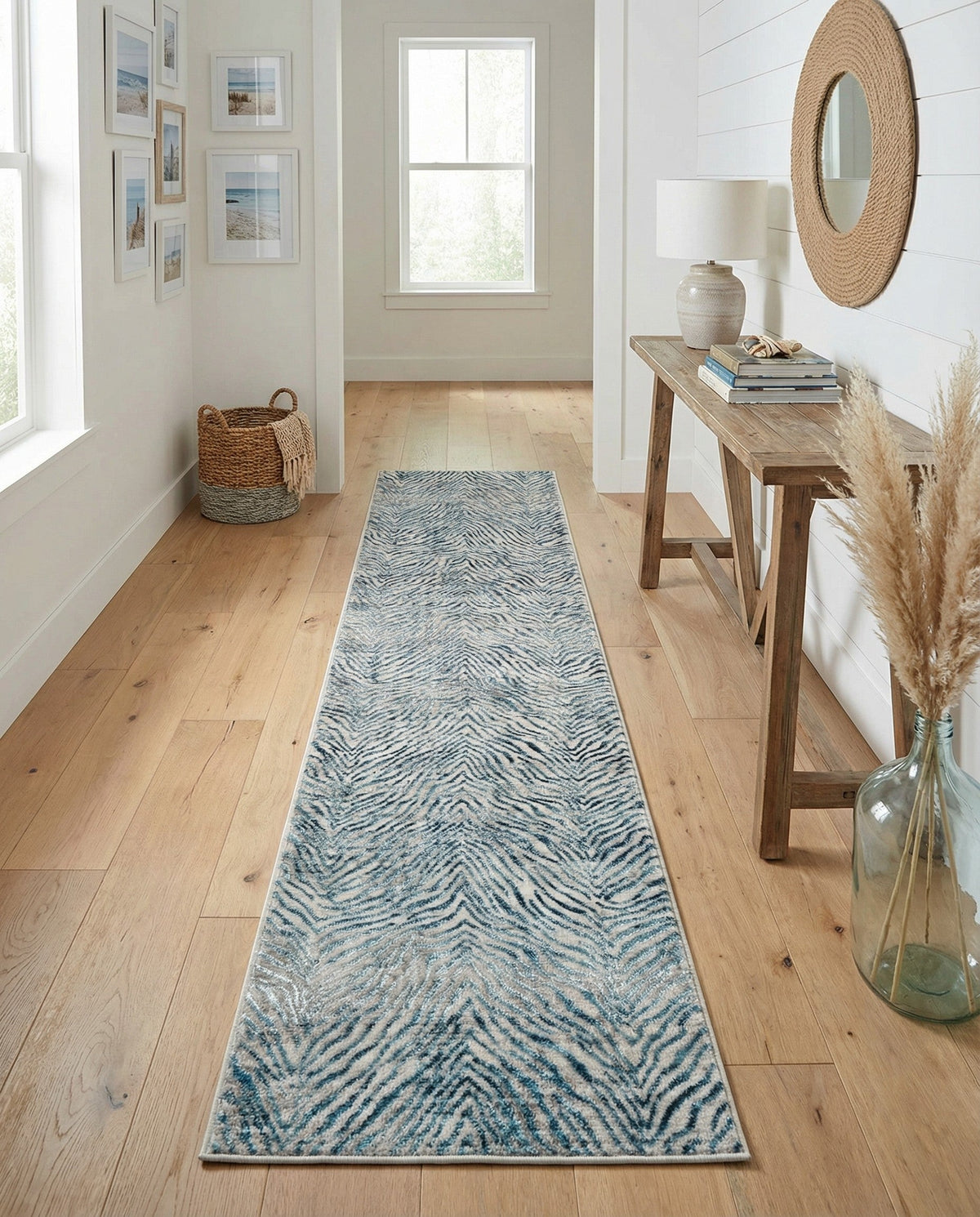 Bloomsbury Elegance Collection Area Rug -  Chelsea Runner Blue  lifestyle 182