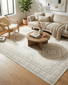 Savannah Elegance Collection Area Rug -  Tybee (Ivory) Rectangle Ivory  lifestyle 9