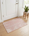 Desert Nomad Terrace Collection Area Rug - Sahara (Pink) Rectangle Pink  lifestyle 6