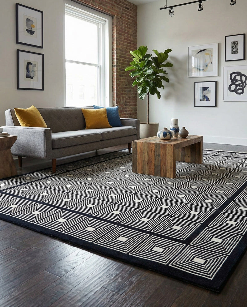 Aravalli Collection Area Rug -  Jaipur Rectangle Midnight Blue  lifestyle 29
