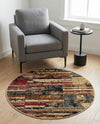 Neptune Elegance Collection Area Rug - Triton Round Multi  lifestyle 73