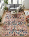 Savannah Elegance Collection Area Rug -  Forsyth Rectangle Pink  lifestyle 11