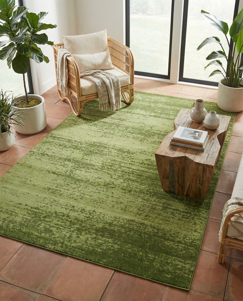 Studio Haven Collection Area Rug -  Gallery (Green) Rectangle Green  lifestyle 30