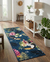 Seaside Blooms Collection Area Rug -  Leaf Runner Multi  lifestyle 58