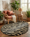 Savannah Sojourn Collection Area Rug -  Kilimanjaro Oval Black  lifestyle 58