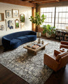 Horizon Collection Area Rug -  Zenith Rectangle Gray  lifestyle 46
