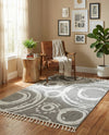 Sahara Chic Collection Area Rug -  Nubia Rectangle Gray  lifestyle 30