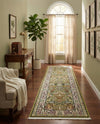 Persian Elegance Collection Area Rug -  Kerman (Green) Runner Green  lifestyle 90