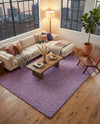 Plush Oasis Collection Area Rug - Serenity (Lilac) Rectangle Lilac  lifestyle 26