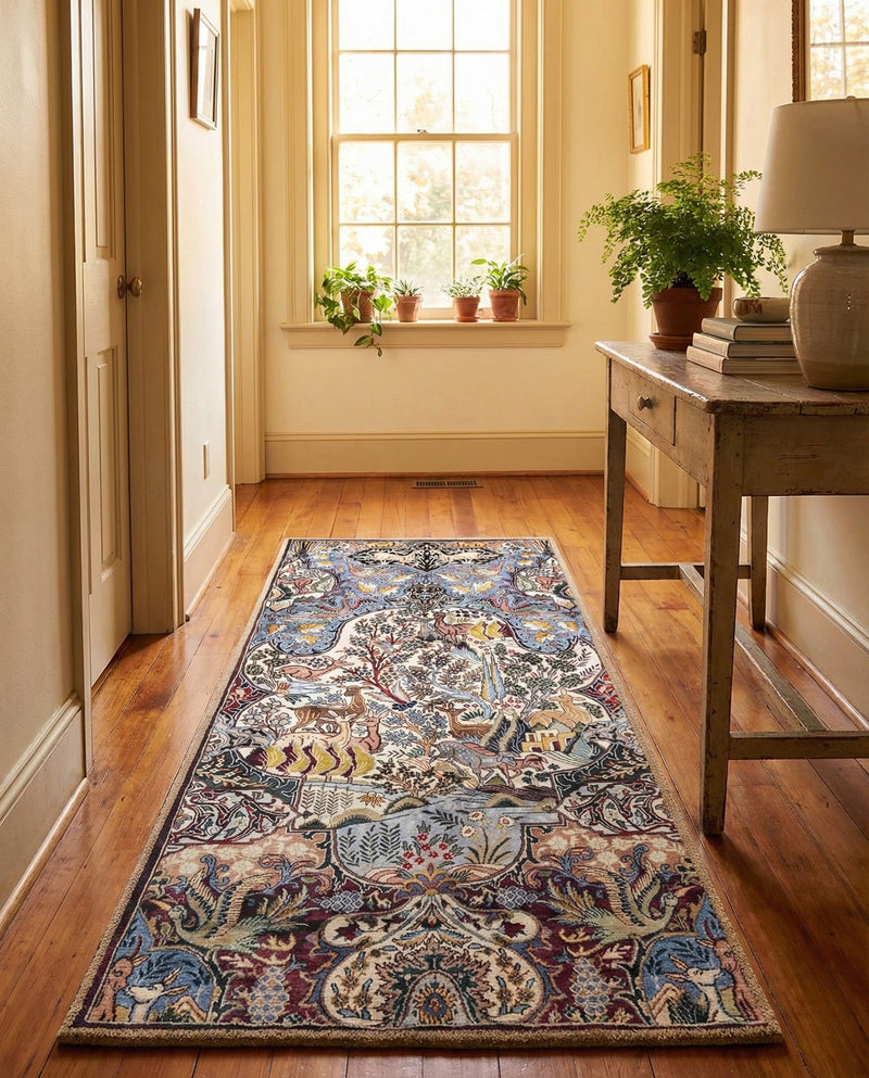 Heritage Elegance Collection Area Rug -  Louvre Runner Multi  lifestyle 32