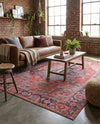 Zahara Oasis Collection Area Rug -  Essaouira Rectangle Rust Red  lifestyle 15