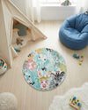 Wonder Tykes Collection Area Rug -  Splash Round Multi  lifestyle 50