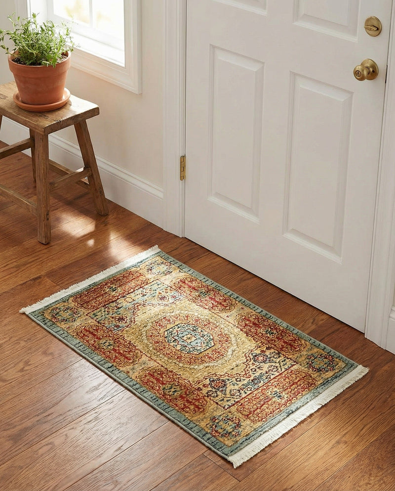 Ottoman Elegance Collection Area Rug -  Ephesus Rectangle Light Blue  lifestyle 30
