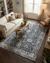Cascade Range Collection Area Rug -  Shasta (Blue) Rectangle Blue  lifestyle 25