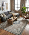 Brighton Terrace Collection Area Rug - Hove (Gray) Rectangle Gray  lifestyle 6