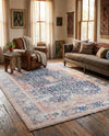 Bazaar Chic Collection Area Rug -  Rabat Rectangle Navy Blue  lifestyle 18