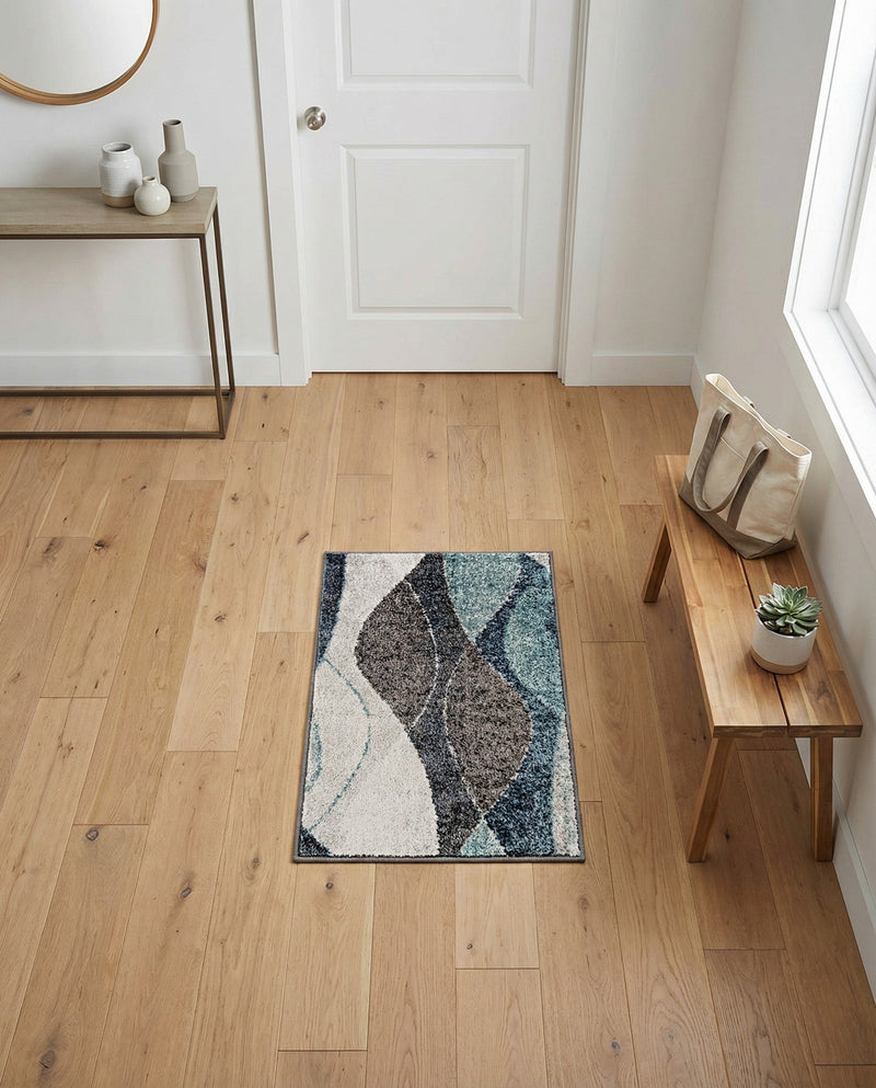 Autumn Meadow Collection Area Rug -  Emberglow Rectangle Blue Gray  lifestyle 16