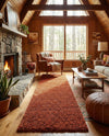 Plush Oasis Collection Area Rug - Serenity (Terracotta) Runner Terracotta  lifestyle 89