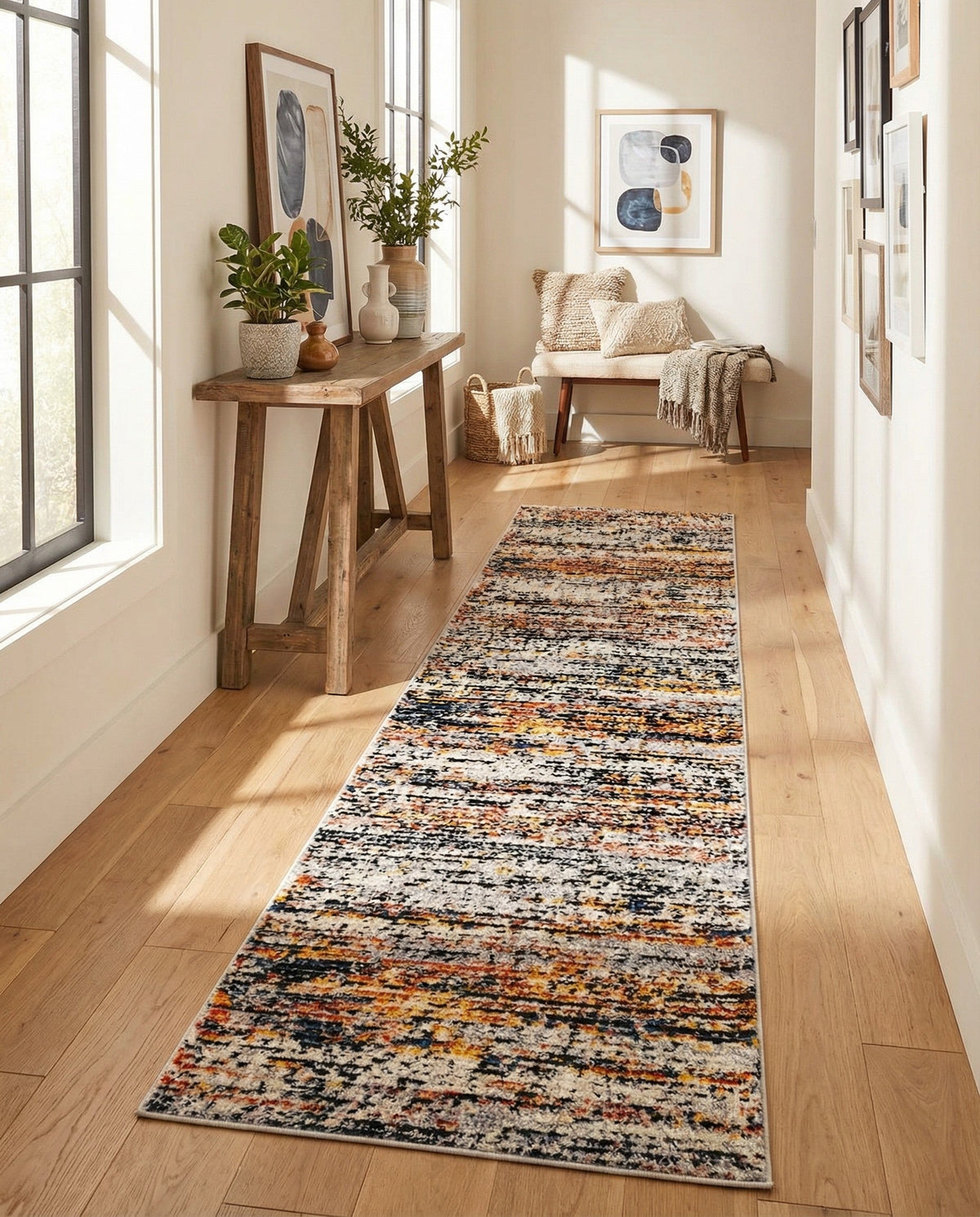 Santa Fe Trails Collection Area Rug -  Chaparral Runner Multi  lifestyle 141