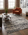 Santa Fe Trails Collection Area Rug -  Chaparral Rectangle Gray  lifestyle 14