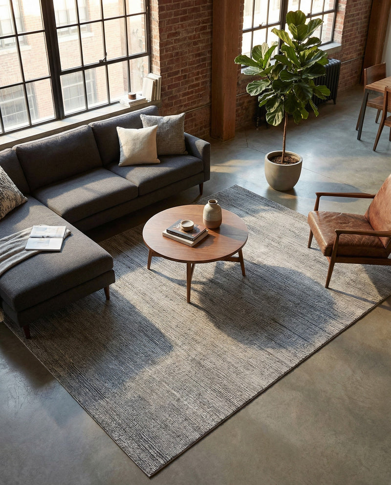 Bloomsbury Elegance Collection Area Rug -  Kensington (Gray) Rectangle Gray  lifestyle 17