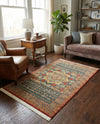 Ottoman Elegance Collection Area Rug -  Cappadocia Rectangle Navy Blue  lifestyle 78