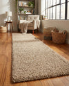 Plush Oasis Collection Area Rug - Serenity (Taupe) Runner Taupe  lifestyle 74