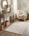 Marrakech Lattice Collection Area Rug - Medina (Beige) Rectangle Beige  lifestyle 6