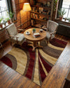 Bistro Lounge Collection Area Rug -  Frappe Rectangle Beige  lifestyle 18