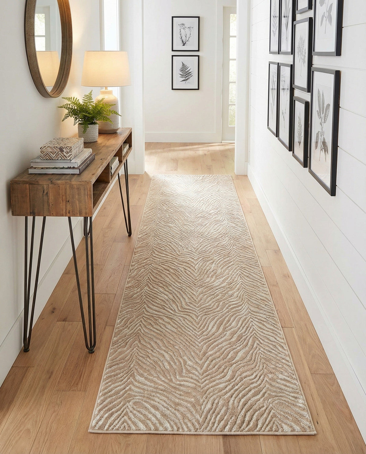 Bloomsbury Elegance Collection Area Rug -  Chelsea Runner Ivory Beige  lifestyle 152
