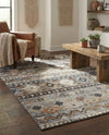 Desert Modern Eco Rug Series Collection Area Rug -  Sonora Rectangle Khaki Gray  lifestyle 7