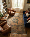 Ottoman Elegance Collection Area Rug - Sultan Rectangle Blue  lifestyle 40