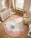 Wonder Tykes Collection Area Rug -  Jovial Round Pink  lifestyle 11