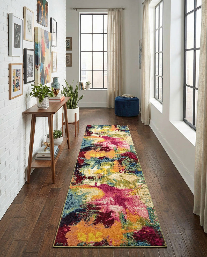 Marrakesh Elegance Collection Area Rug -  Draa Runner Multi  lifestyle 54