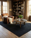 Woven Seaside Jute Collection Area Rug - Martha's Rectangle Black  lifestyle 20