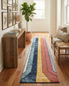 Marrakech Mosaic Collection Area Rug -  Agadir Runner Multi  lifestyle 56