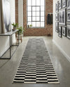 Soho Elegance Collection Area Rug -  Hudson (Black) Runner Black  lifestyle 69
