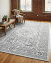 Charleston Elegance Collection Area Rug - Harborview Rectangle White  lifestyle 36
