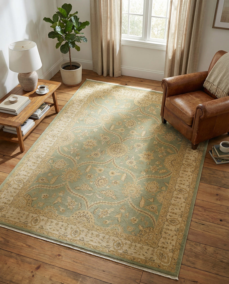 Chelsea Elegance Collection Area Rug -  Stockwell Rectangle Light Green  lifestyle 41