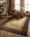Bistro Lounge Collection Area Rug -  Affogato Rectangle Beige  lifestyle 19