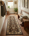 Isfahan Elegance Collection Area Rug - Naghsh-e Jahan (Brown) Runner Brown  lifestyle 47