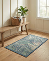 Coastal Terrace Collection Area Rug -  Driftwood Rectangle Blue  lifestyle 7